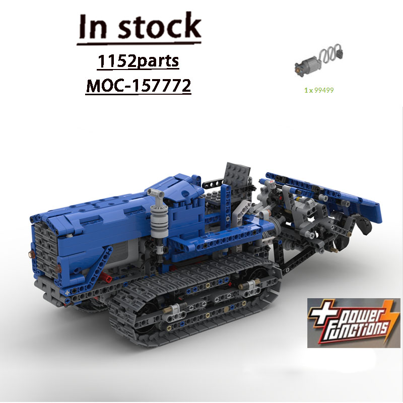 Urban Farming Is - MOC-157772 Urban Farm Landbouwrupsbandtractor Bouwsteenmodel 1155