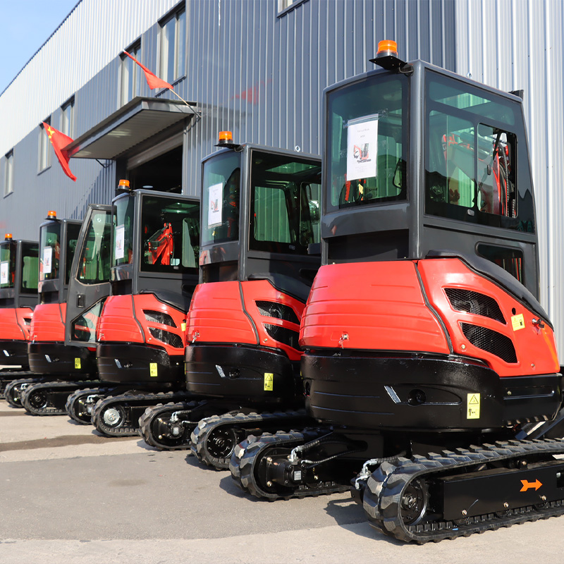 Urban Farming Urban Gardening - Airco-gecopte cabine minigraafmachine diesel tractor 1.8t