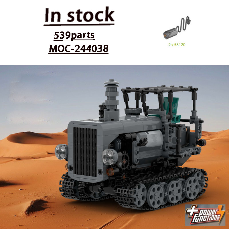 Urban Farming Is - MOC-244038 Stedelijke Retro Landbouwtractor Bouwsteenmodel 539